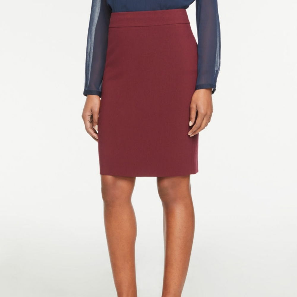 Ann Taylor- Pencil Skirt in Burgundy